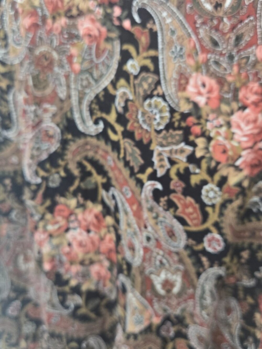 Vintage 90s All that Jazz Paisley Floral Maxi Dress Approx Small - Picture 9 of 9